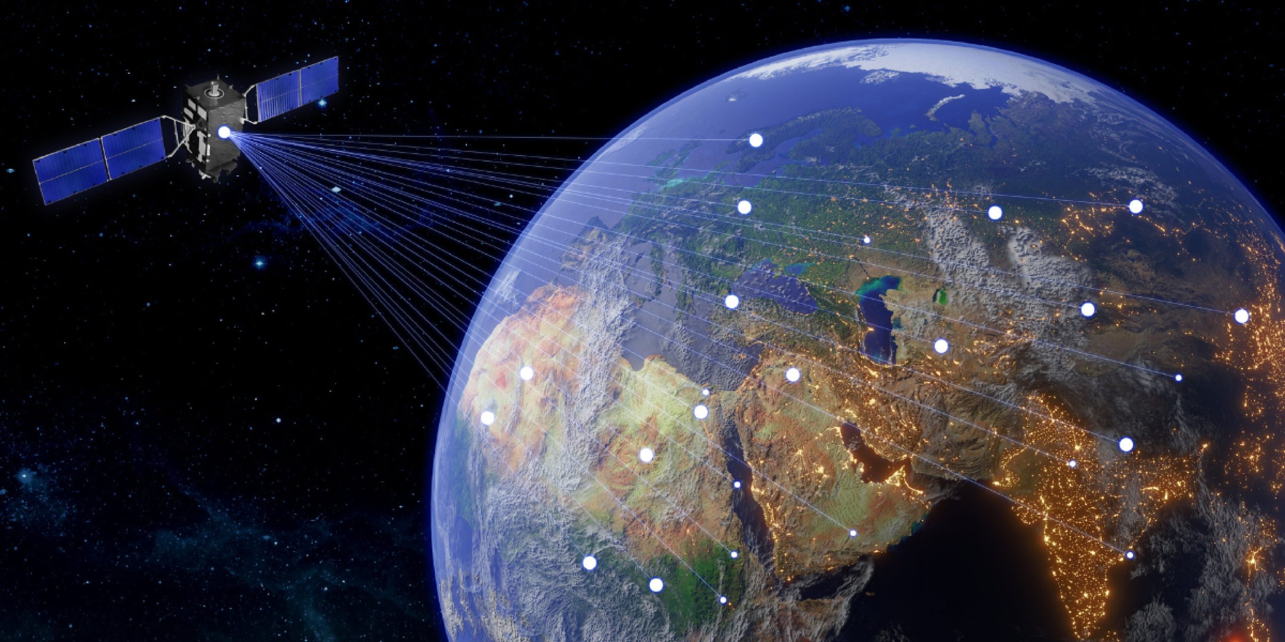 Imagem de satélite usada em geoprocessamento